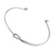 thumbnail image 2 of Brazalete minimalista de alambre para mujer, ajustable, fino y con purpurina, para uso diario Plata, 2 of 9