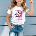 thumbnail image 2 of Girls Casual Short Sleeve T-Shirts - Comfortable Daily Wear Round Neck Tees for and Teenagers, 2 of 4
