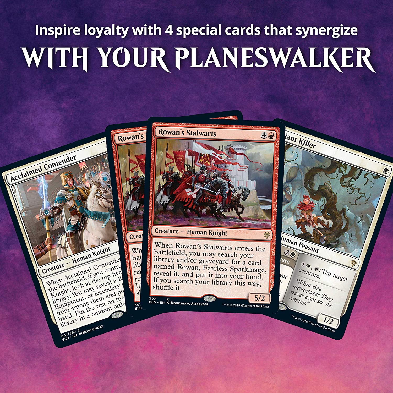 Magic: The Gathering Throne of Eldraine Rowan, Fearless Sparkmage Planeswalker Deck | Ready-to-Play | 60-Card Starter Deck
