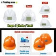 thumbnail image 6 of Safety Hard Hat Customize Logo Protective Head Outdoor Work Hat (White (standard)), 6 of 12