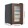 thumbnail image 2 of Towallmark 25L Electric Humidor 160 Counts Cigar Humidor Box with Cooling & Heating Temp Control, Natural Cedar Wood Shelves & Drawer, Hygrometer, Low Noise Cigar Humidor Cabinet, Brown, 2 of 8