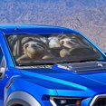 thumbnail image 2 of Yuyamidu Driving Sloth Car Windshield Sunshade Reflective Sun Visor for SUV Van Foldable Automotive Windshield Shade Screens Keep Your Vehicle Cool and Damage Free, 2 of 7