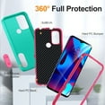 thumbnail image 2 of Allytech Rugged Case Compatible with Motorola G Pure with Hidden Kickstand, [Military Grade Drop Protection] Soft TPU Hard PC Bumper Non-Slip Shockproof Full Protective Case, Mint+Rose, 2 of 8