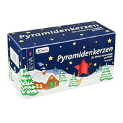 Jeka Christmas Candles - 6 Boxes of Red 14mm German Pyramidenkerzen 50 Piece Box