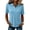 Light Blue #056, variant on Womens Polo Shirts Summer Collared V Neck Short Sleeve Shirts Dressy Casual Lightweight Plain Golf Shirt, 3XL