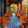thumbnail image 4 of OIUR 2/3/4/5/6/12Pcs Fall Artificial Flower 7 Fork UV Resistant Fake Flower Home Wedding Party Table Centerpiece Indoor Outdoor Faux Bloom Decoration, 4 of 7