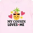 thumbnail image 4 of Inktastic My Cousin Loves Me Pineapple Girls Baby T-Shirt, 4 of 5