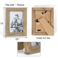 thumbnail image 2 of Homebeez Wood Picture Photo Frame 4"*6" Tabletop and Wall Mounted Display, 2 of 8