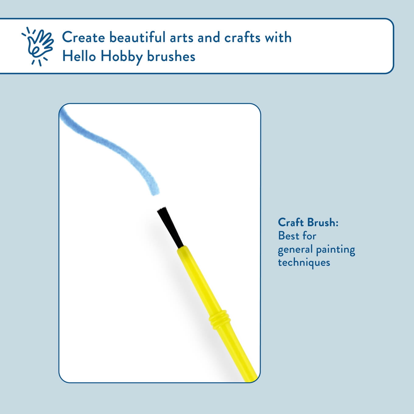 (6 pack) (6 pack) Hello Hobby Craft Brush Set, Set of 30