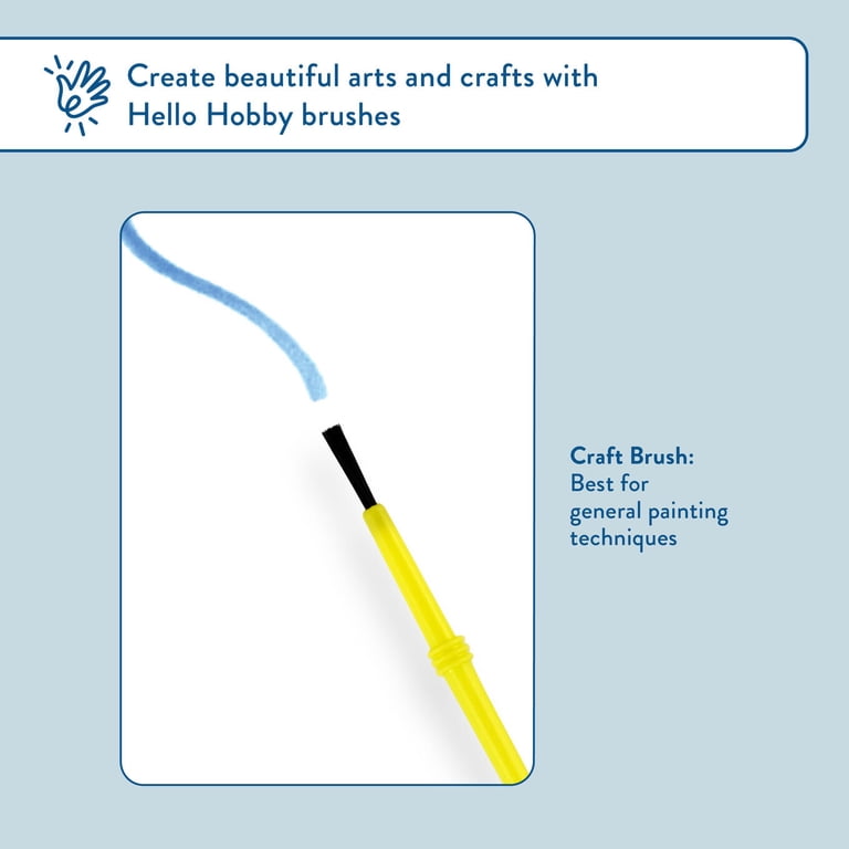 Hello Hobby Craft Brush Set, 30 Brushes (6-Pack) photo 5