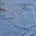 thumbnail image 4 of pstuiky camisetas de hombre, Camisa tipo blusa de manga corta con cuello vuelto y botones de color para hombre camisas casuales para hombre xxl, 4 of 8
