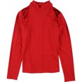 thumbnail image 1 of I.N.C Womens Cutout Mock-Neck Cold Shoulder Blouse, Red, X-Large, 1 of 2
