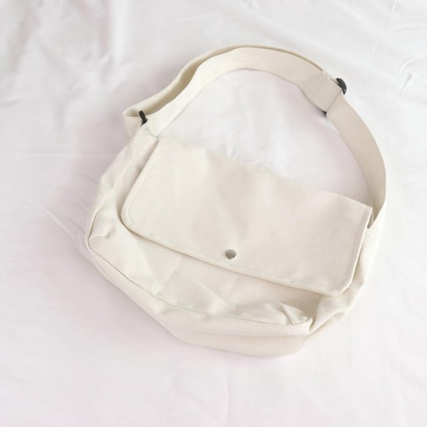 / Bolso de lona para mujer Color Bolso de hombro casual Bolso de mensajero Todos colores blanco Colcomx Bolso de las mujeres