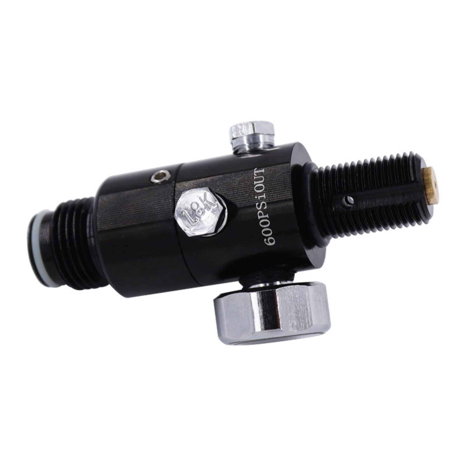 TUXING 4500PSI Paintball Air Tank Regulator & Valve Guage, Durable Aluminum Paintball Regulator,for Industrial(Inlet 4500psi, Outlet 2200psi),5/8-18UNF