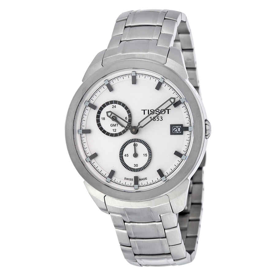 Tissot Titanium GMT White Dial Mens Watch T0694394403100