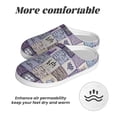 thumbnail image 6 of Haiem Lavender Flowers Print Women's Fuzzy Memory Foam House Slipper Cozy Home Footwear Non-slip Winter Slippers-40/41, 6 of 7