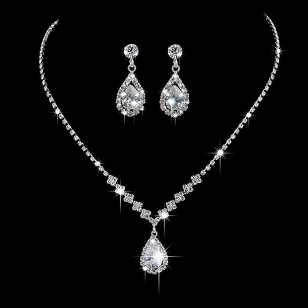 Conjunto Collar Y Pendientes JONKY Juego De Collar Y Aretes De