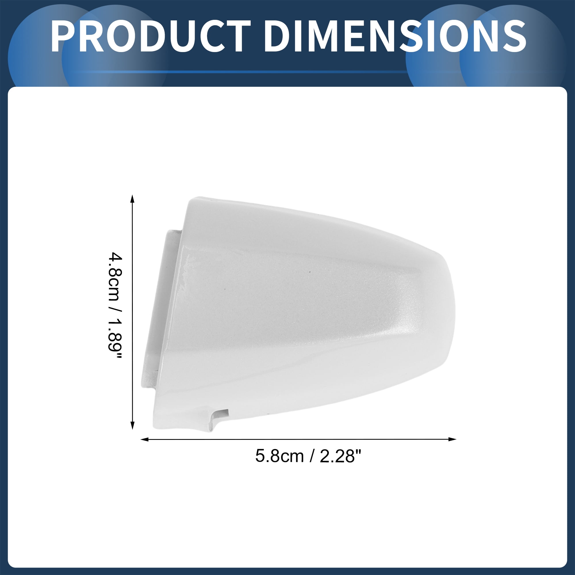 Unique Bargains Durable ABS Car Door Handle Cover White for BMW X1 X2 X5 F15 X6 F16