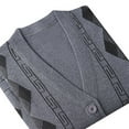 thumbnail image 2 of OGLCCG Men's Sweater Vest Classic Plaid Geometric V-Neck Sleeveless Button Front Knit Cardigan Vest Soft Crochet Pullover Sweater Vest, 2 of 3
