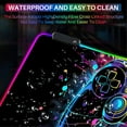 thumbnail image 5 of XL Led Gaming Mouse Pad with 14 Light Modes - Light Up Gamer Mouse Pad,31.5 x 11.8in Non-Slip Gamepad Style RGB Large Gamer Mousepad,Black Long Glowing Gaming Accessories for Desk,Waterproof, 5 of 7