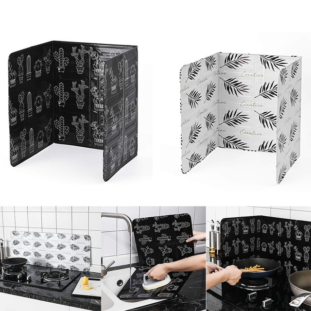 Up to 65% off Kitchen Gadgets Home Kitchen Stove Foil Plate Oil Cooking Hot Baffle Kitchen Tool Kitchen Organizers and Storage