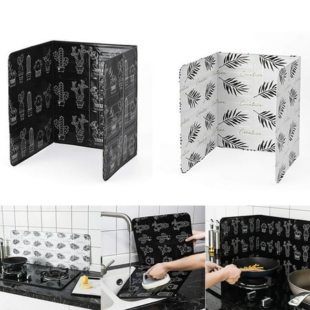 

Home Kitchen Stove Foil Plate Prevent Oil Splash Cooking Hot Baffle Kitchen Tool