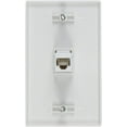 thumbnail image 3 of Buyer's Point 1 Port Cat6 Wall Plate, Female-Female White with Single Gang Low Voltage Mounting Bracket Device (1 Port), 3 of 8