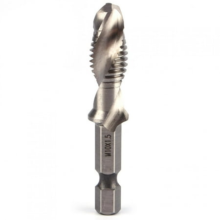 

Haofy M10 Combination Drill And Tap Bit 1/4 HSS Hex Shank Drill For Tapping In Wood Plastic And Aluminum