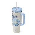 thumbnail image 5 of Vaso Dolly Parton Con Asa De Acero Inoxidable Con Aislamiento Al Vacío De Doble Pared Y Tapa Con Pajita, Frío Hasta 24 Horas O Caliente Hasta 8 Horas, 40 Onzas, Joya Azul, 5 of 5