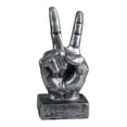 thumbnail image 1 of Escultura con gesto de dedo de la mano, adorno, figurita, estatua, gabinete, decoración de escritorio segundo, 1 of 8