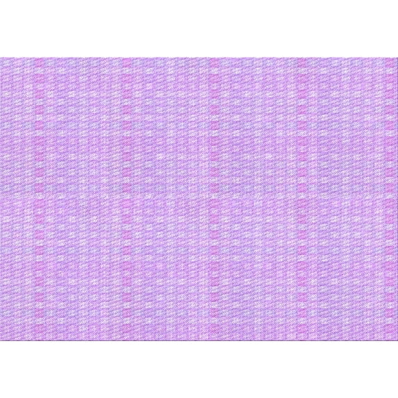Ahgly Company Machine Washable Indoor Rectangle Transitional Heliotrope Purple Area Rugs, 7' x 9'