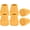 Yellow, variant on SupreGear Cane Tips, 4-Pack, 1-Inch Heavy-Duty Non-Slip Rubber Replacement Caps for Walking Sticks,Black