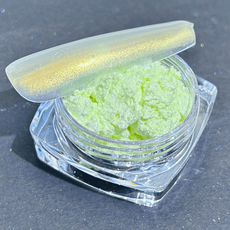 suxuMhao Chrome Nail Powder, Decoration, 1 Piece 50g Green, Aurora Nail Powder, Iridescent Nail Powder, Holographic Nail Powder, Pearl Nail Powder, Shimmer Chrome,Easy to Apply