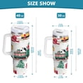 thumbnail image 6 of Yayeee 40oz Stainless Steel Tumbler with Straw and Handle Double-Wall Insulated Travel Water Bottle, Christmas Train, 6 of 8