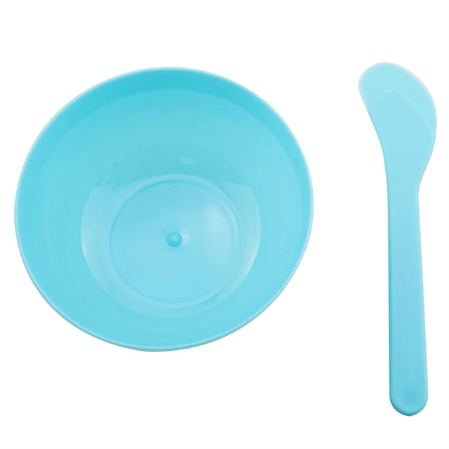 6PCS Blue DIY Glue Mixing Bowl Set with Spoons for Slime , PP Plastic, Reusable Mixing Bowls