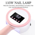 thumbnail image 2 of Nail Quick Dryer Base desmontable Nail Lamp Curing Gel Nail Polish (EU Pink) Ehuebsd cuidado belleza, 2 of 9