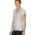 thumbnail image 2 of Reebok Womens Reversed Marled Basic T-Shirt, 2 of 5