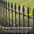 thumbnail image 5 of Sunnydaze Roman 18" x 22" Black Iron Decorative Garden Fence Panels (5 Count), 5 of 19