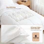 MARNUR Luxury Comforter Duvet Insert Full Size, 300GSM All Season Down Alternative, Hotel Cooling Quilted Comforters with 8 Tabs, Machine Washable 82 x 86
