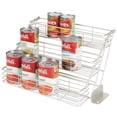 thumbnail image 6 of mDesign Large Metal 3-Tier Pull Down Spice Rack, Storage Shelf Organizer - Satin, 6 of 9