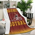 thumbnail image 2 of Football Fans Blanket Gifts for Football Fans City Classic Football Throw Blanket Football Gifts for Men Women Fan Lightweight Cozy Plush Flannel Fleece Travel Bedding Blanket 50" X 60" Inches, 2 of 5