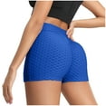 thumbnail image 6 of REALiKUN High Waist Yoga Shorts for Women's Fitness Athletic Workout Running Shorts Blue XL, 6 of 8