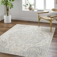 thumbnail image 2 of BoutiqueRugs Nessa Oriental Medallion Area Rug - Farmhouse Traditional Floral Carpet for Living Room - Light Gray - 5'3" x 7'7" (5x7), 2 of 8