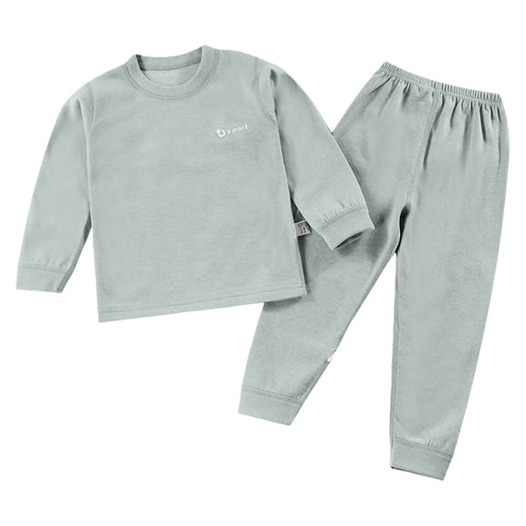 Mercatoo Kids Base Layer Set 2 Piece Outfits Long Sleeve Crewneck Sweatshirt and Legging Thermal Underwear Matching 𝐋ounge Set
