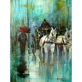 thumbnail image 3 of Zakrynycny, Viktor 12x14 Black Modern Framed Museum Art Print Titled - In the Rain in Vienna, 3 of 5
