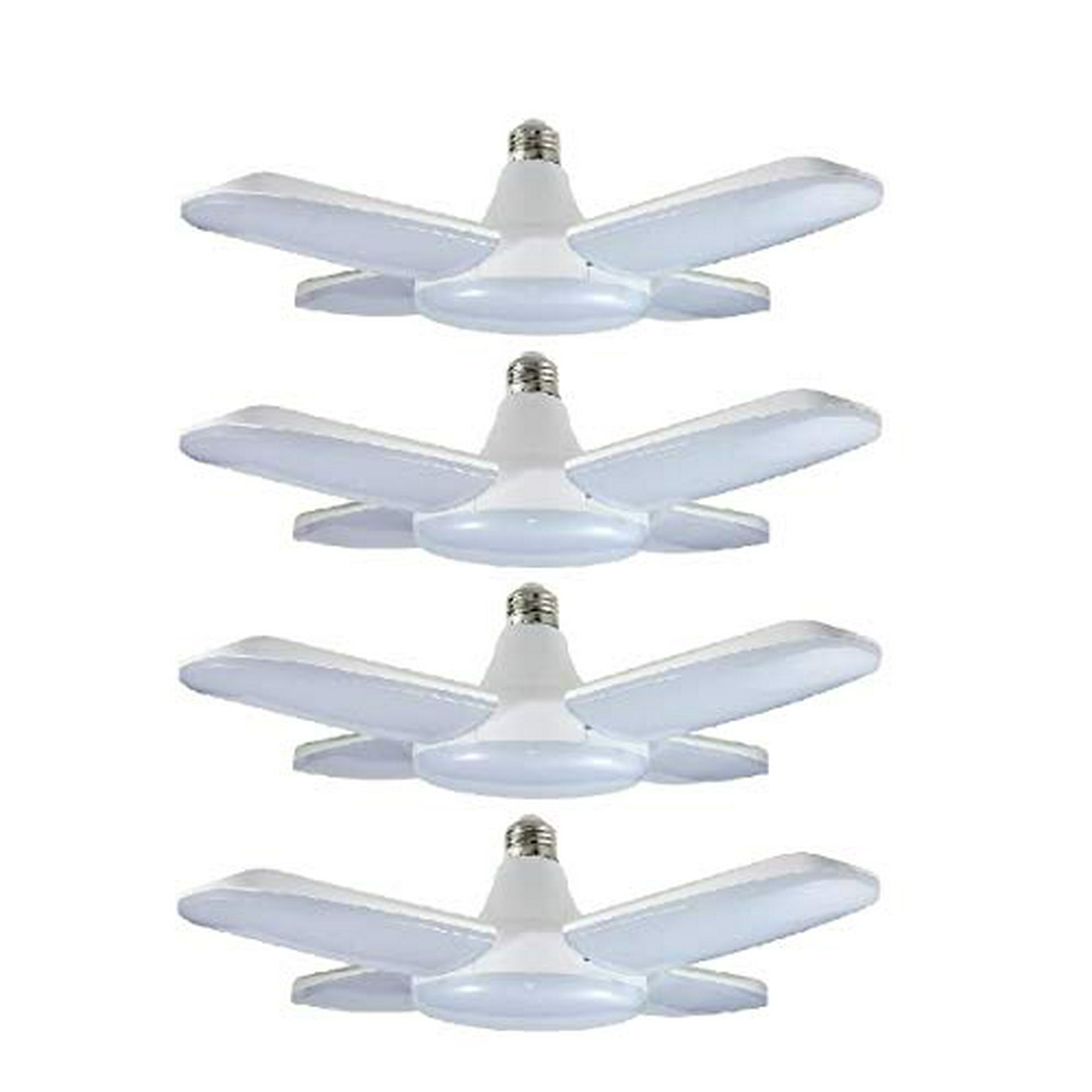60W LED Garage Lights, Trilights LED Garage Ceiling Lighting, High Low Bay Deformable Adjustable Led Light Bulbs 5500LM 6000K, Screw in Tribright Garage Lighting Fixture 60W LED Garage Lights, Trilights LED Garage Ceiling Lighting, High Low Bay Deformable Adjustable Led Light Bulbs 5500LM 6000K, Screw in Tribright Garage Lighting Fixture