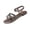 Gray, variant on Strappy Sandals for Women Flat Gladiator Criss Cross Multistrap Open Toe Ankle Buckle Dressy Casual Beach Vacation Summer Comfortable Walking
