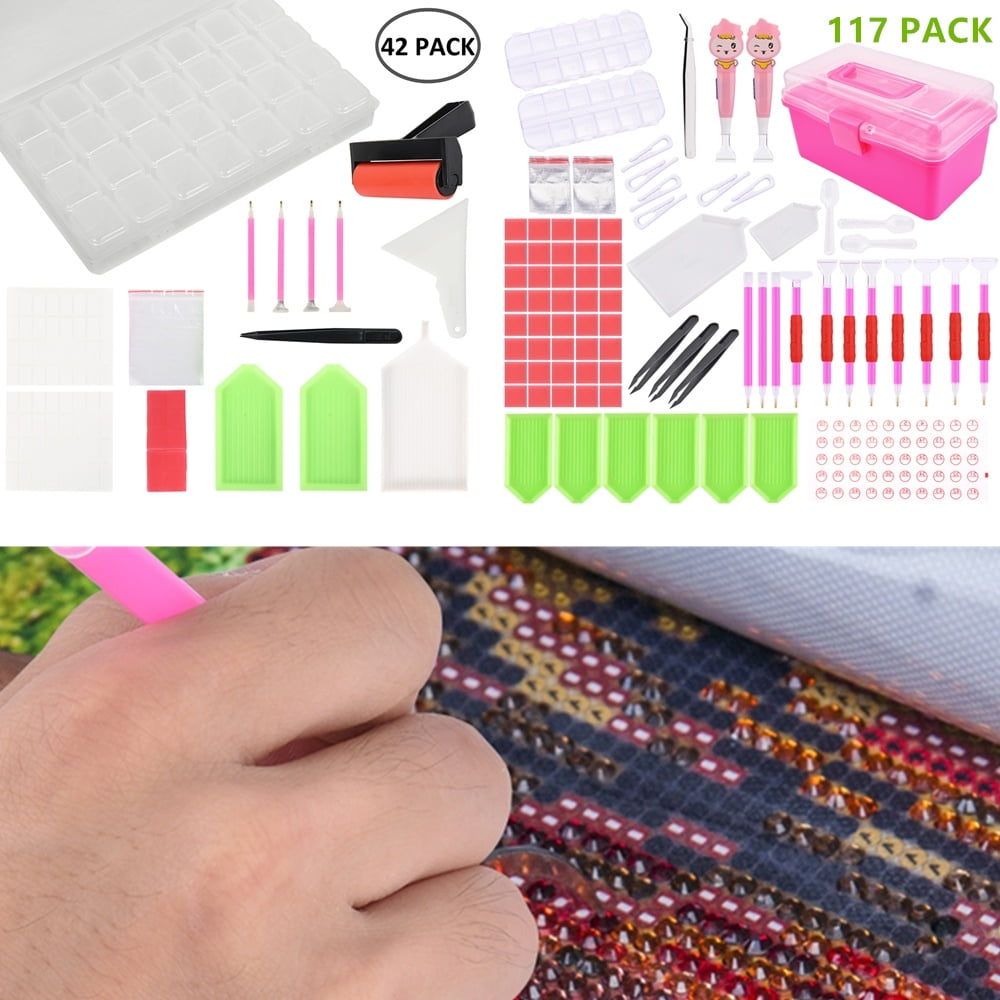 42/117 pack Diamond Painting Tools and Accessories Kits Diamond