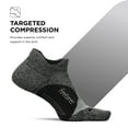 thumbnail image 4 of Feetures Elite Light Cushion No Show Tab Ankle Socks - Sport Sock with Targeted Compression - New Gray, M (1 Pair), 4 of 8