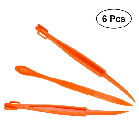 

NUOLUX 5pcs Long Plastic Orange Peelers Fruit Slicer Opener Cutter Kitchen Gadgets (Random Color)